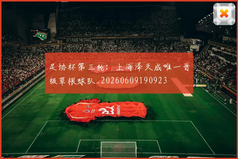 足协杯第三轮:上海泽天成唯一晋级草根球队_20260609190923