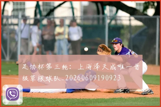足协杯第三轮:上海泽天成唯一晋级草根球队_20260609190923